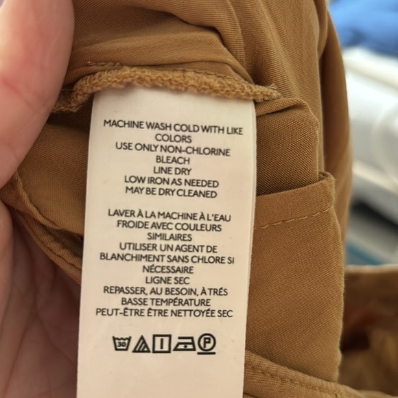 Anthropologie Honey Wide  Leg Cotton Blend Trousers - Picture 7 of 11